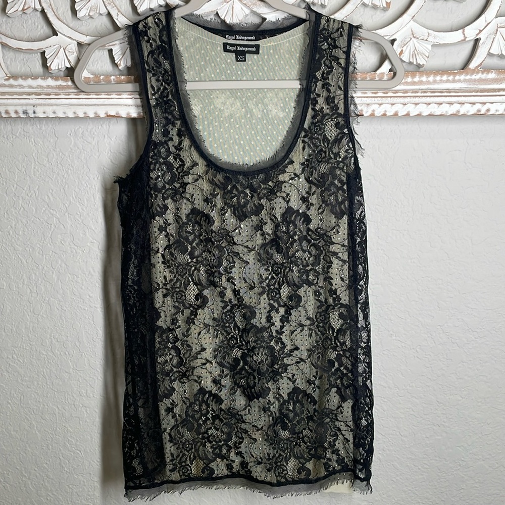 Royal Underground lace stud tank